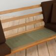 Hans Wegner GE oak  seater sofa