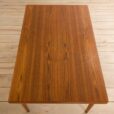Rectangular teak dining table with hidden extensions Denmark s