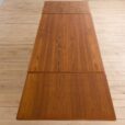 Rectangular teak dining table with hidden extensions Denmark s