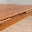 Rectangular teak dining table with hidden extensions Denmark s