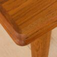 Rectangular teak dining table with hidden extensions Denmark s