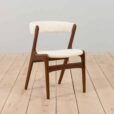 Kai Kristiansen fire accent chair reupholstered in boucle fabric Denmark s