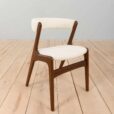 Kai Kristiansen fire accent chair reupholstered in boucle fabric Denmark s