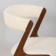 Kai Kristiansen fire accent chair reupholstered in boucle fabric Denmark s