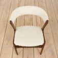 Kai Kristiansen fire accent chair reupholstered in boucle fabric Denmark s