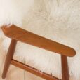 teak chair w skore barana