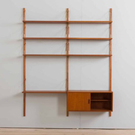 22313 two bay teak wall unit with cabinet-5 two bay teak wall unit with cabinet