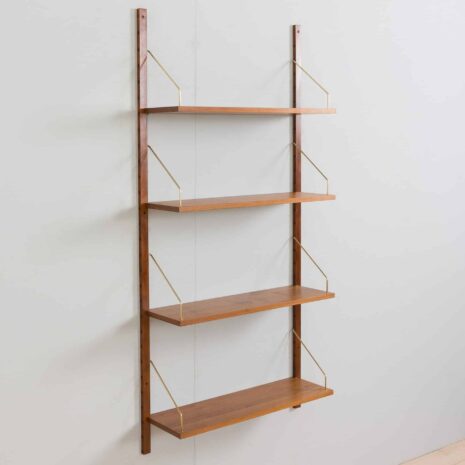 22318 Set of 4 mid century walnut shelves in Cadovius style, Denmark 1970s-6 Set of mid century walnut shelves in Cadovius style Denmark s