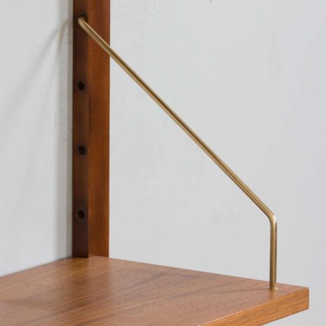 22318 Set of 4 mid century walnut shelves in Cadovius style, Denmark 1970s-9 Set of mid century walnut shelves in Cadovius style Denmark s