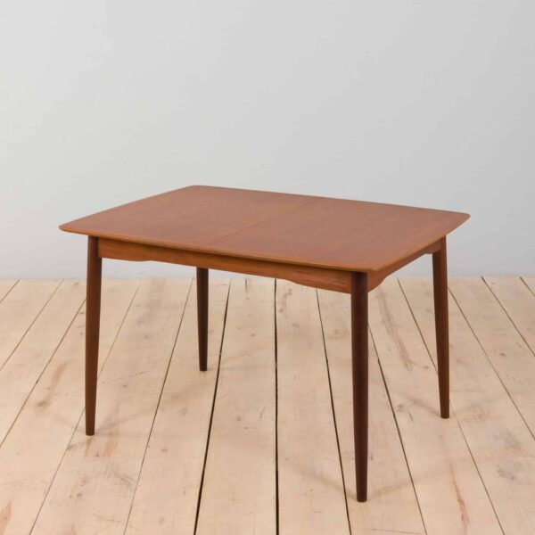 danish small teak extension triangular table