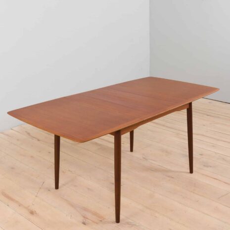 22328 duński mały trójkątny stół z drewna tekowego-10 danish small teak extension triangular table