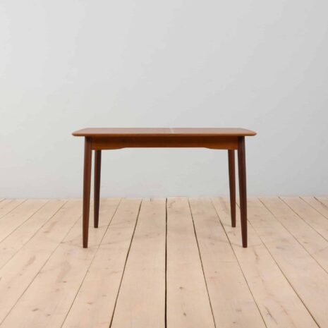 22328 duński mały trójkątny stół przedłużony z drewna tekowego-3 danish small teak extension triangular table