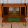 freestanding three bay Ergo teak wall unit