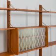 freestanding three bay Ergo teak wall unit
