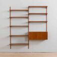 Kai Kristiansen two bay teak wall unit with cabinet