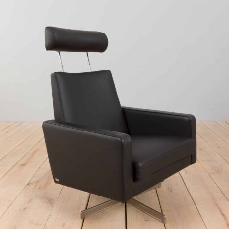 22342 zestaw 4 obrotowych foteli skórzanych-13 Zestaw obrotowych skórzanych foteli rozkładanych