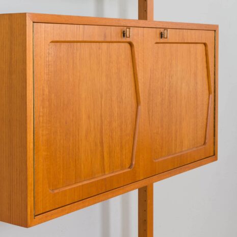 21431.1 Scandinavian freestanding 1 bay teak wall unit-14 RivalteakWallUnitwithbarcabinetbyBrodreneJatogsNorway,KjellRiise,s