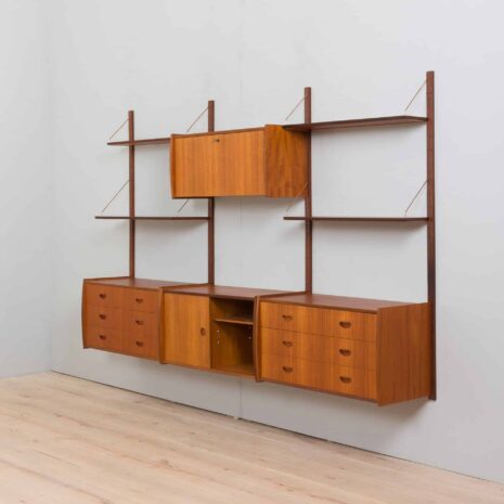 22193 threebay wallunit Scandinavian teak-6 threebay wallunit Scandinavian teak