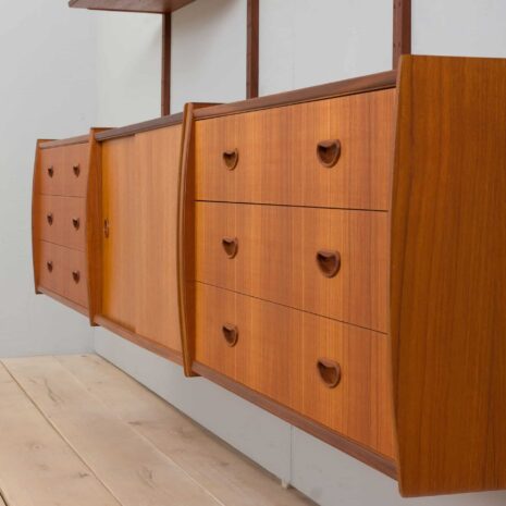 22193 threebay wallunit Scandinavian teak-8 threebay wallunit Scandinavian teak