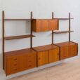 threebay wallunit Scandinavian teak