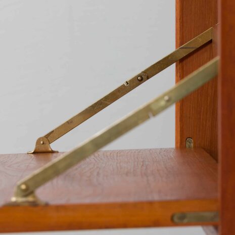 22263 Cadovius teak wall unit with a secretary desk cabinet and 3 shelves, Royal Cado wall unit, Denmark, 1960s-11 Cadovius teak wall unit with a secretary desk cabinet and shelves Royal Cado wall unit Denmark s