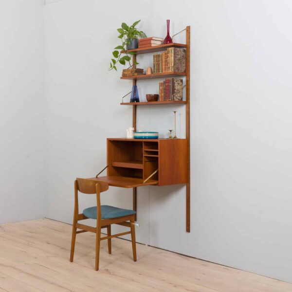 Meuble de rangement Cadovius en teck avec secrétaire et étagères Meuble de rangement Royal Cado Danemark s