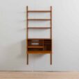 Cadovius teak wall unit with a secretary desk cabinet and  shelves Royal Cado wall unit Denmark s