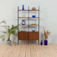 two bay free standing rosewood wall unit