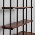 two bay free standing rosewood wall unit