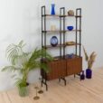 two bay free standing rosewood wall unit