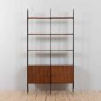 two bay free standing rosewood wall unit