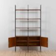 two bay free standing rosewood wall unit