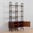 two bay free standing rosewood wall unit
