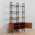 two bay free standing rosewood wall unit