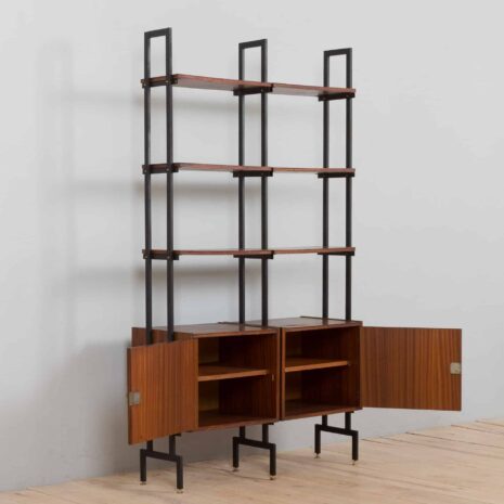 22277 two bay free standing rosewood wall unit -7 two bay free standing rosewood wall unit
