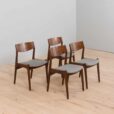 ensemble de quatre chaises en bois de rose de Vilhelm Jangesen