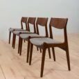 ensemble de quatre chaises en bois de rose de Vilhelm Jangesen