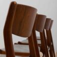 ensemble de quatre chaises en bois de rose de Vilhelm Jangesen