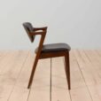 rosewood chair by Kai Kristiansen w czarna skore