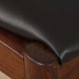 rosewood chair by Kai Kristiansen w czarna skore