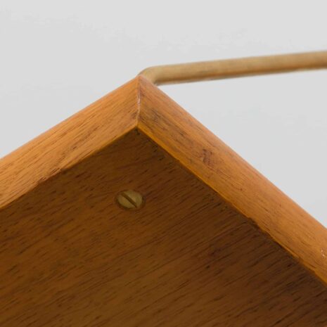 22311 Zweiflügelige Eichenwand in Cado Cadovius Kristiansen Stil Regalsystem modular, Dänemark, 1960er-11 Zweiflügelige Eichenwand in Cado Cadovius Kristiansen Stil Regalsystem modular Dänemark s