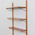 Modular Danish teak shelving system wall unit in Cadovius Sorensen style s