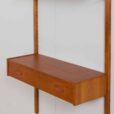 Modular Danish teak shelving system wall unit in Cadovius Sorensen style s