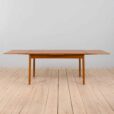 large extension teak dining table