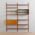 Danish teak modular shelving system w secretary desk in Cadovius Kristiansen style s