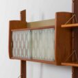 Scandinavian bay Ergo teak wall unit w