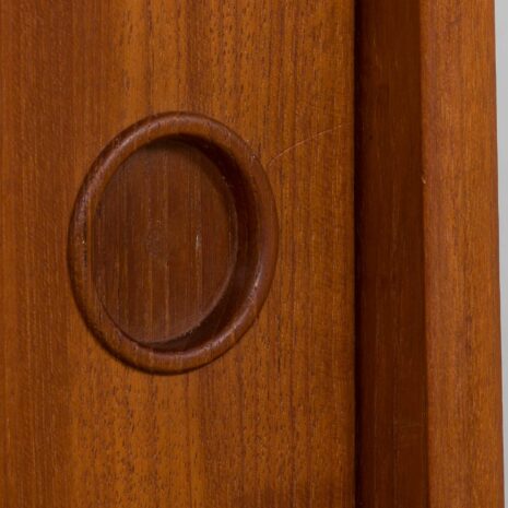 22356 Scandinavian 2 bay Ergo teak wall unit w. modular shelving system by J. Texman for Blindheim Møbelfabrikk, 1960s-16 Scandinavian bay Ergo teak wall unit w