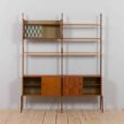 Scandinavian bay Ergo teak wall unit w