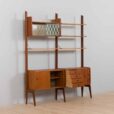 Scandinavian bay Ergo teak wall unit w