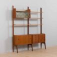 Scandinavian bay Ergo teak wall unit w